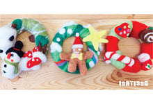 將圖片載入圖庫檢視器 Needle Felting Christmas Wreath Workshop 羊毛氈聖誕花環工作坊