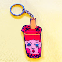 Load image into Gallery viewer, Bubble Milk Tea Keychain
